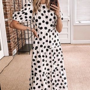 Polkadot maxi dress